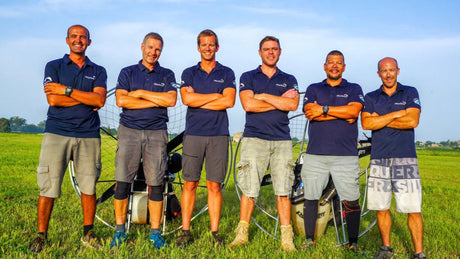 skyschool team photo of six men