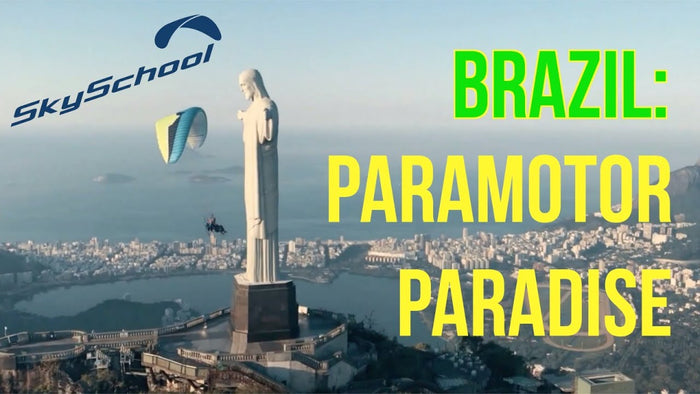 Postcard of Christ the Redeemer for Brazil Paramotor Paradise